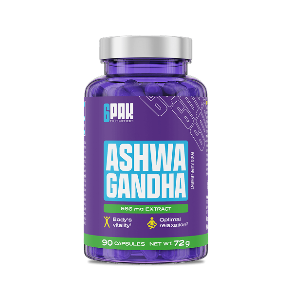 Ashwagandha - 90 kapsułek | Lepszy sen | Sklep 6PAK Nutrition