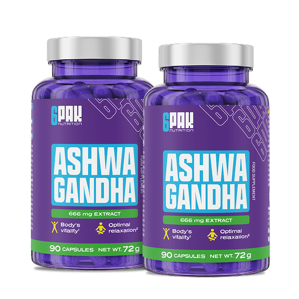 Ashwagandha - Zestaw Dwóch Opakowań | Sklep 6PAK Nutrition