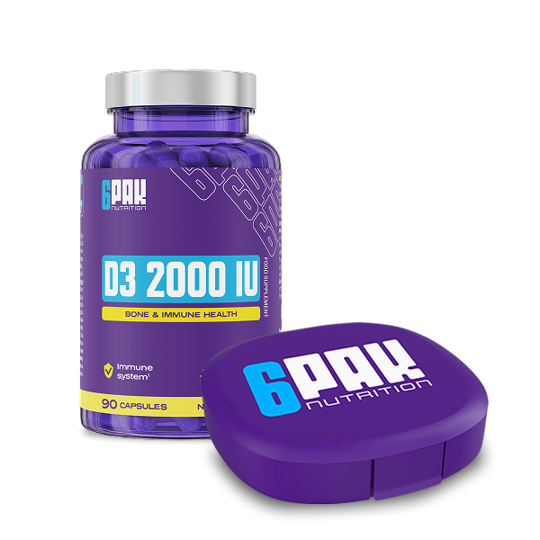 Witamina D3 + Pillbox | Zdrowe kości | Sklep 6PAK Nutrition