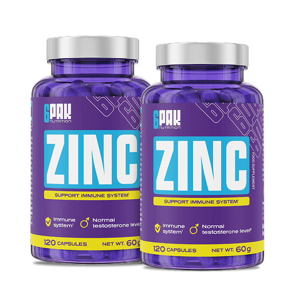 Cynk w kapsułkach - Zestaw Dwóch Opakowań | Sklep 6PAK Nutrition