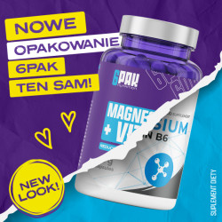 Magnez z witaminą B6 + Pillbox | 45 porcji | Sklep 6PAK Nutrition