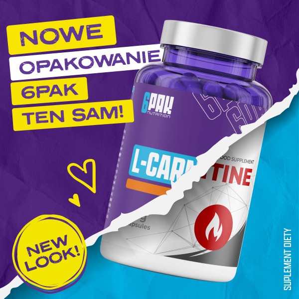 L-karnityna - 90 kaps. | Spalacz tłuszczu | Sklep 6PAK Nutrition