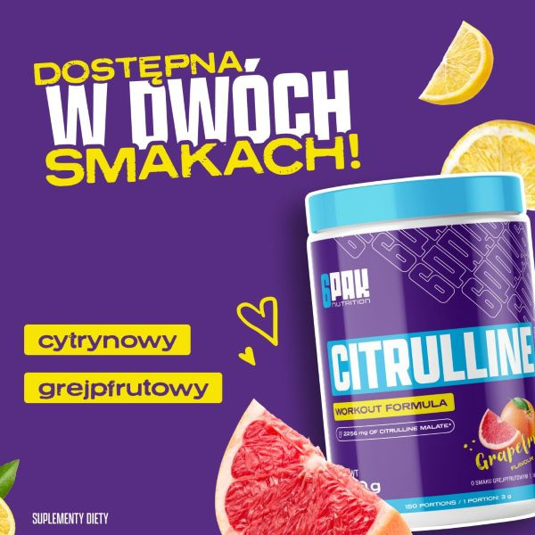 Cytrulina w proszku - 200g | Super pompa | Sklep 6PAK Nutrition