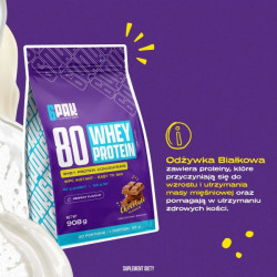 Białko New 80 Whey Protein - 908g | Białko na masę | 6PAK Nutrition