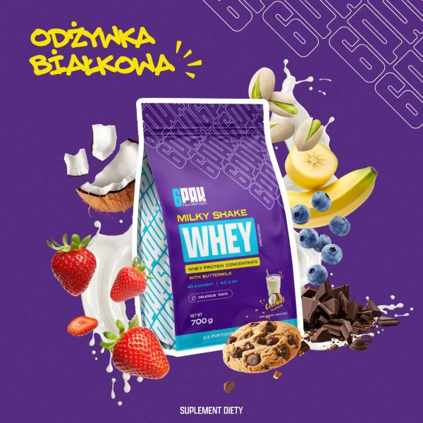 Białko Milky Shake Whey - 2x300g | Zestaw dwóch smaków | Sklep 6PAK