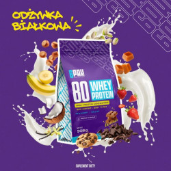 Białko 80 Whey Protein - 908g + Próbka GRATIS! | Sklep 6PAK Nutrition