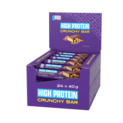 High Protein Crunchy Bar Caramel BOX - 24 szt.