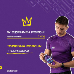 Melatonina - 90 kapsułek | Ułatwia zasypianie | Sklep 6PAK Nutrition