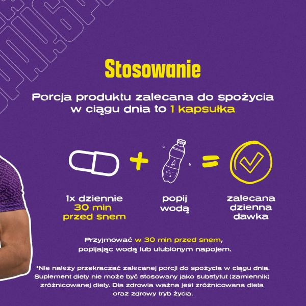 Melatonina - 90 kapsułek | Ułatwia zasypianie | Sklep 6PAK Nutrition