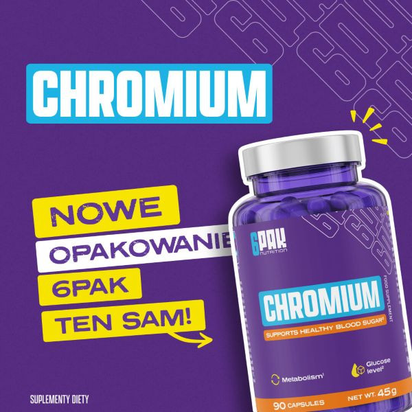 Chromium - Chrom w kapsułkach - 90 kaps. | Sklep 6PAK Nutrition