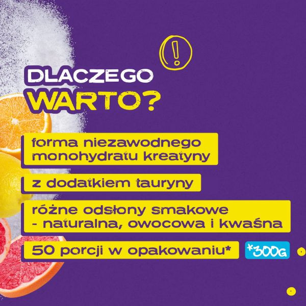 Creatine Monohydrate 300g | Kreatyna w proszku | Sklep 6PAK Nutrition