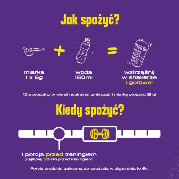 Creatine Monohydrate 300g | Kreatyna w proszku | Sklep 6PAK Nutrition