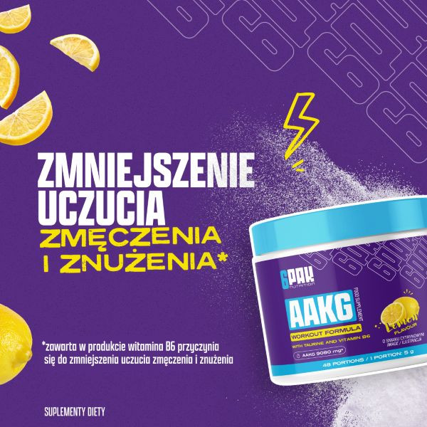 AAKG - 240g | L-arginina | Budowanie masy | Sklep 6PAK Nutrition