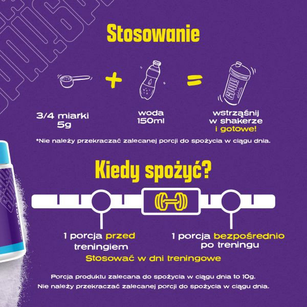 AAKG - 240g | L-arginina | Budowanie masy | Sklep 6PAK Nutrition