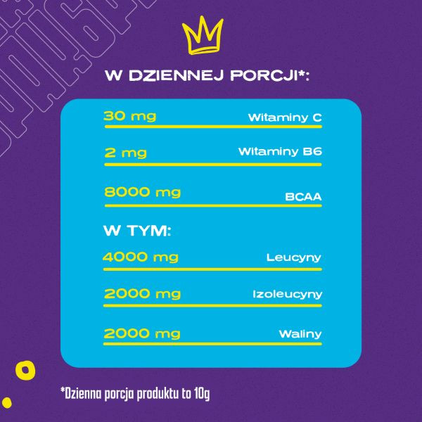 Aminokwasy rozgałęzione BCAA PAK - 400g | Sklep 6PAK Nutrition