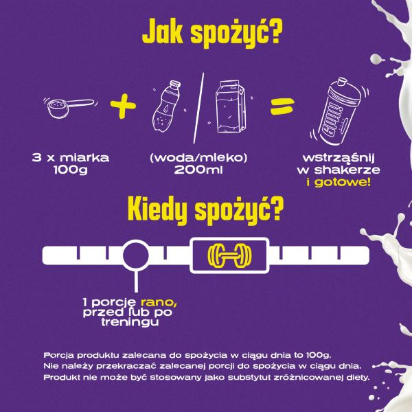 BESTIA Ultra Gainer - 3000g | Odżywka na masę | Sklep 6PAK Nutrition