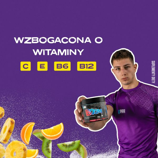 Przedtreningówka bez kofeiny BOOM - 240g | Pompa | Sklep 6PAK Nutrition