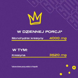 Creatine  - 120 kaps. | Monohydrat kreatyny | Sklep 6PAK Nutrition