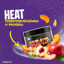 Przedtreningówka + Spalacz tłuszczu HEAT - 240g | Sklep 6PAK Nutrition