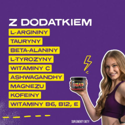 Przedtreningówka + Spalacz tłuszczu HEAT - 240g | Sklep 6PAK Nutrition