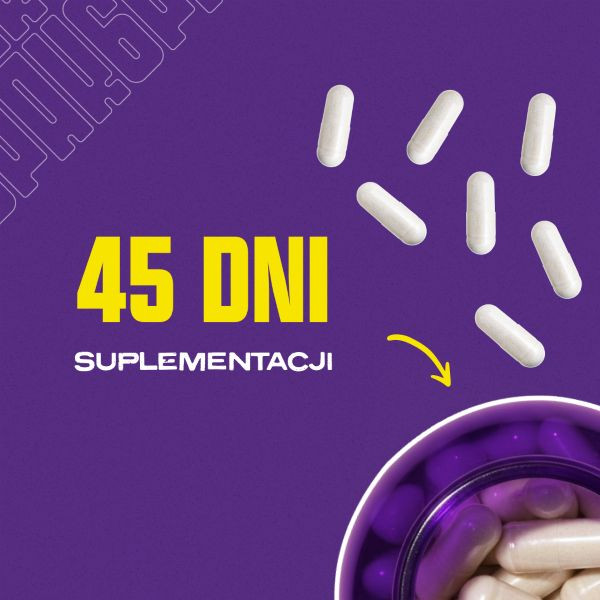 Magnez z witaminą B6 - 90 kapsułek | 45 porcji | Sklep 6PAK Nutrition