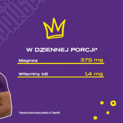 Magnez z witaminą B6 - 90 kapsułek | 45 porcji | Sklep 6PAK Nutrition