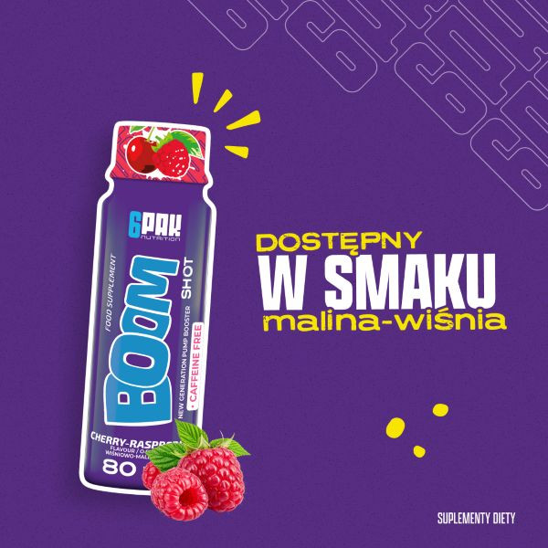 Przedtreningówka Boom Shot - 80ml | Pompa | Sklep 6PAK Nutrition