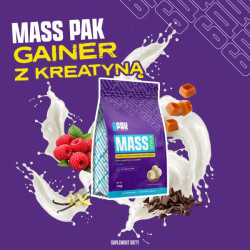 MASS PAK - 1 kg | Gainer z kreatyną | 10 porcji | Sklep 6PAK Nutrition