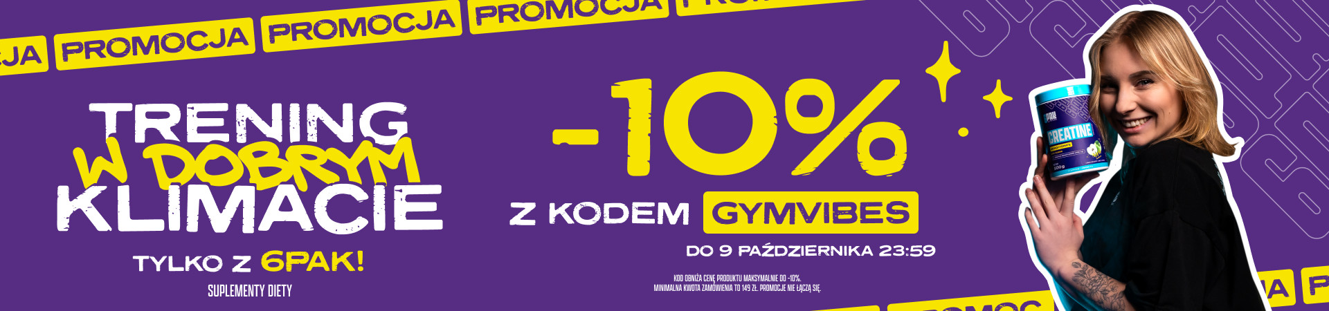 - 10%  Z KODEM GYMVIBES