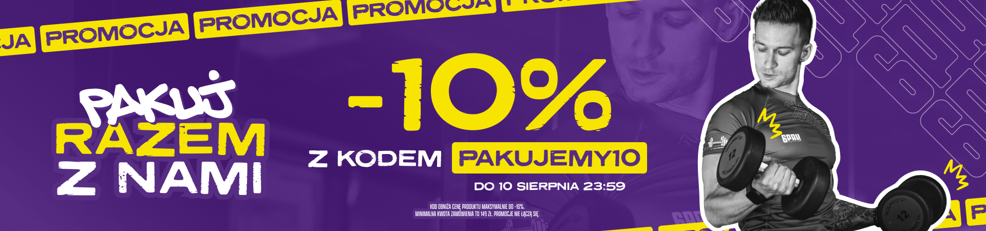 - 10% Z KODEM PAKUJEMY10
